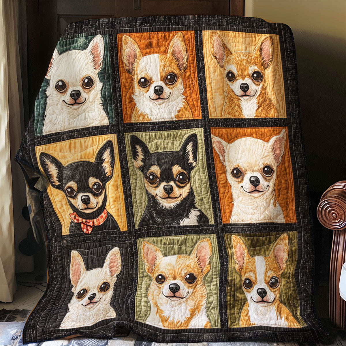 Chihuahua WO0608019CL Quilt Blanket