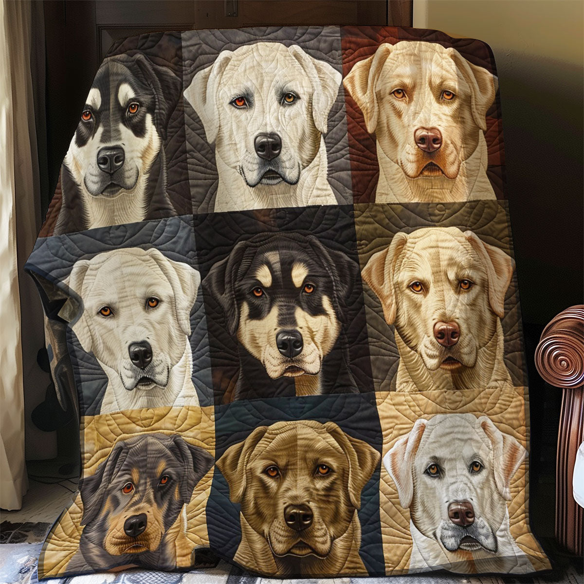 Husky Dogs WO0808022CL Quilt Blanket