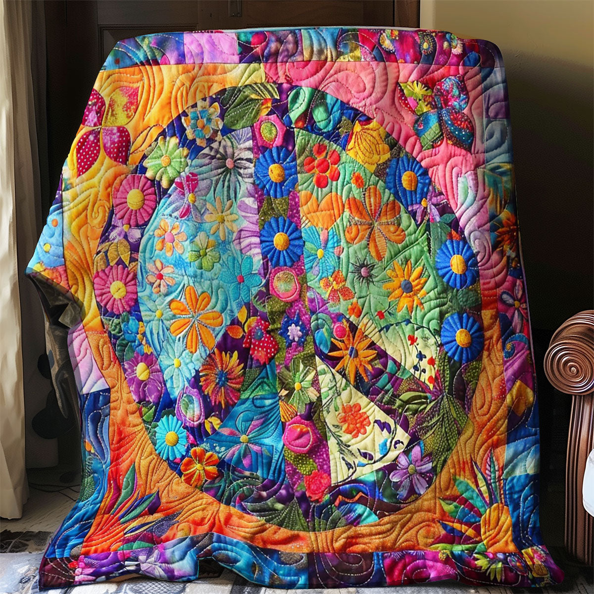 Peace Symbol WO0808007CL Quilt Blanket