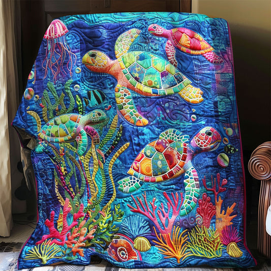 Turtle Sea WO0808036CL Quilt Blanket