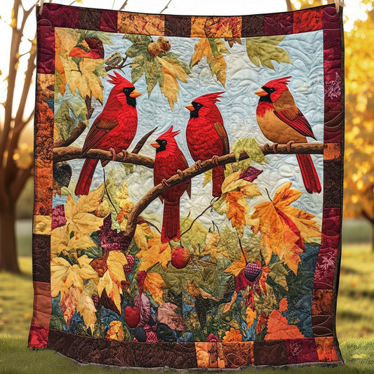 Cardinal Bird WO0308013CL Quilt Blanket