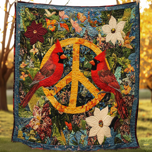 Cardinals Bird WO0308018CL Quilt Blanket