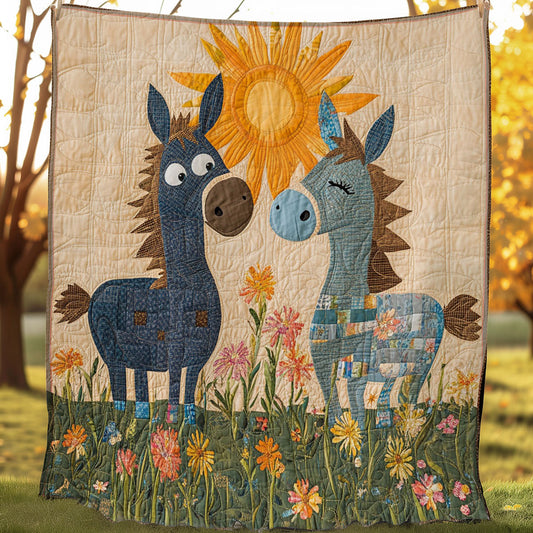 The Adventures Of Clumsy Donkey WO0308027CL Quilt Blanket