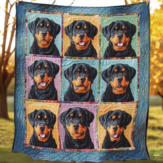 Shades Of Rottweilers WO3107022CL Quilt Blanket