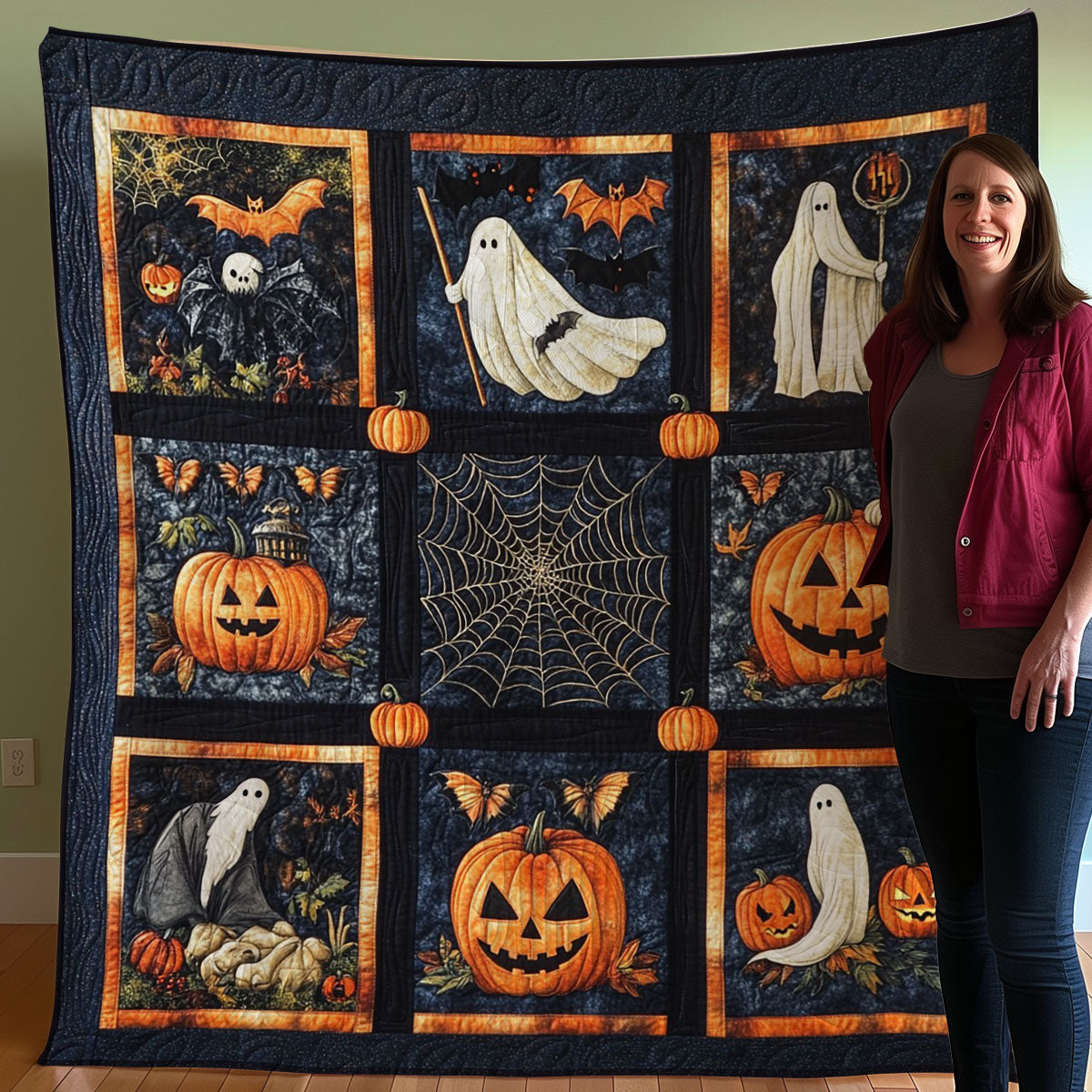 Halloween Mysteries WO0508018CL Quilt Blanket