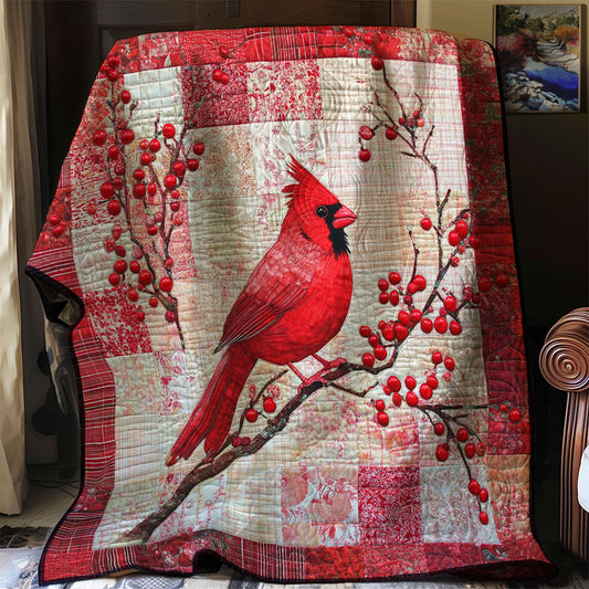 Red Cardinal Charm XR3107052CL Quilt Blanket