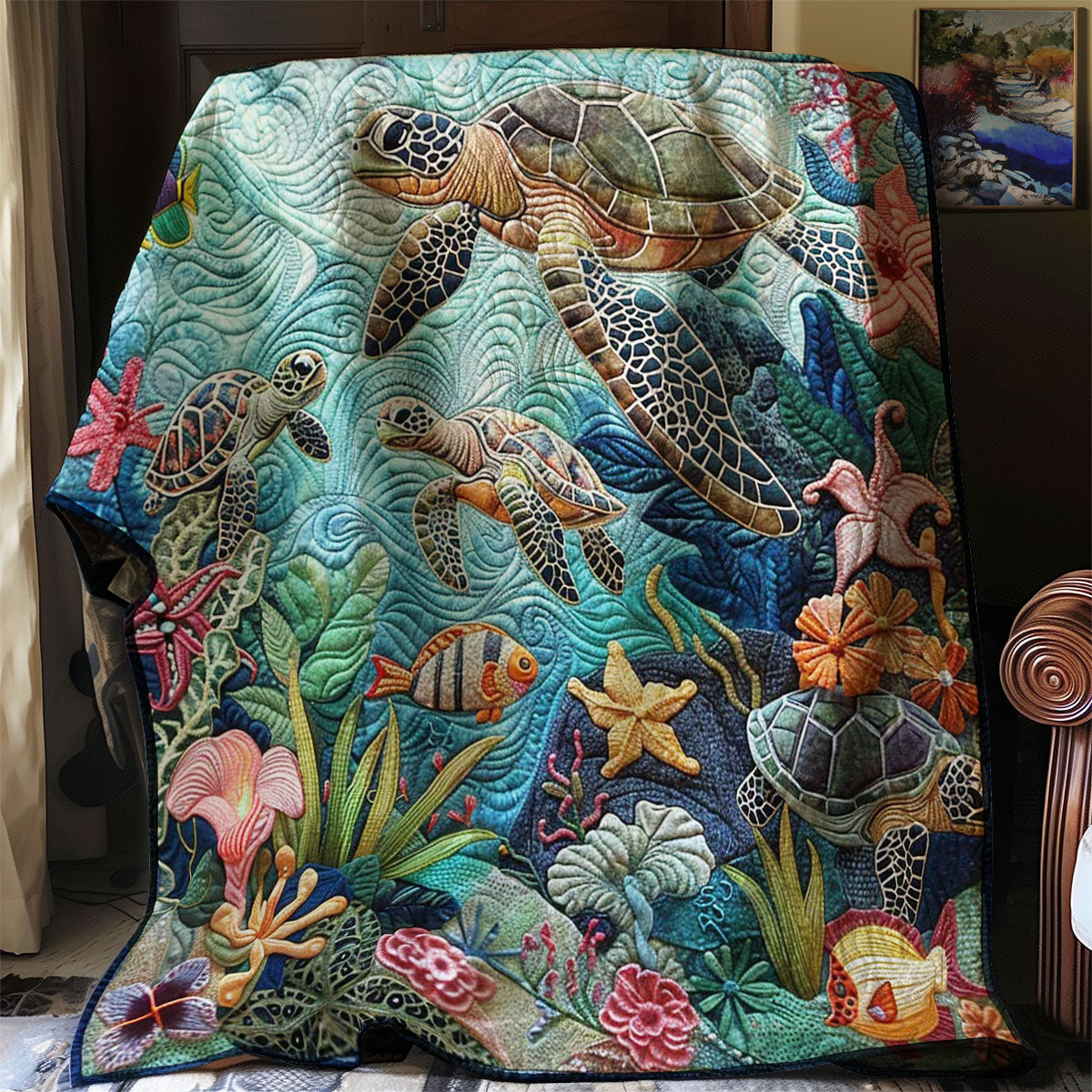 Turtle WJ0606018CL Quilt Blanket