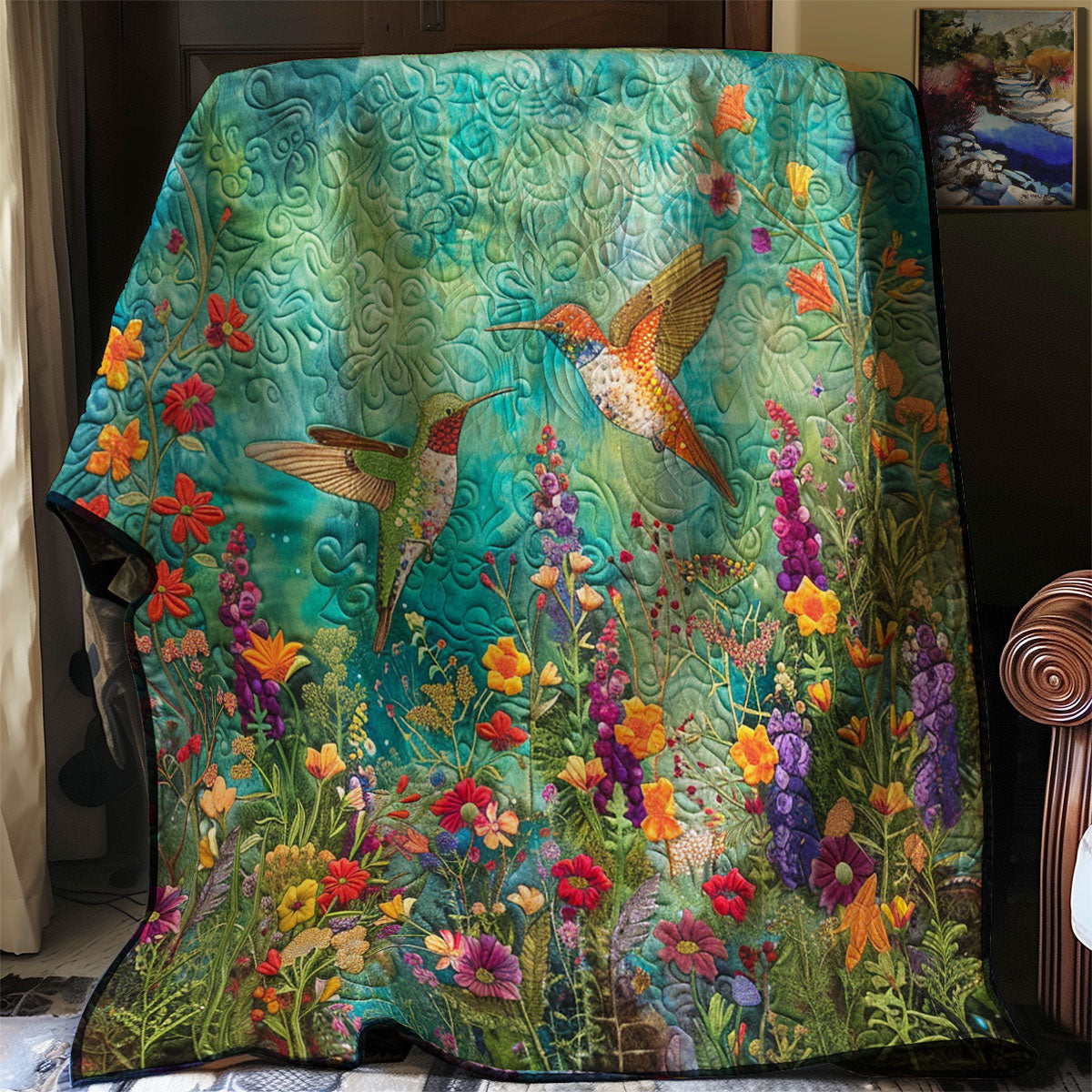 Twin Hummingbird XR2407044CL Quilt Blanket