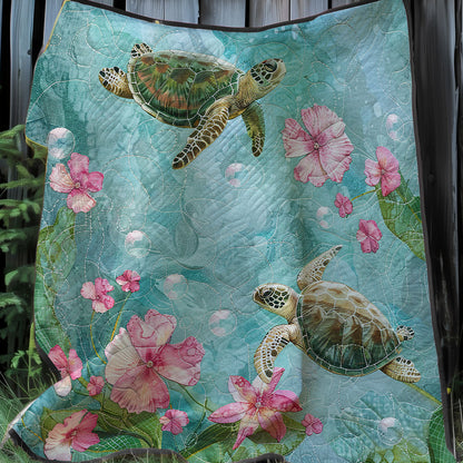 A Pair Of Turtles XR1807009CL Quilt Blanket
