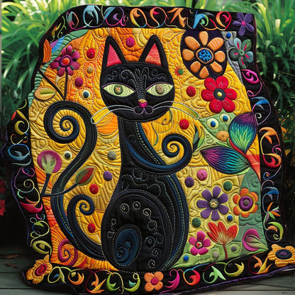 Black Cat WO1008023CL Quilt Blanket