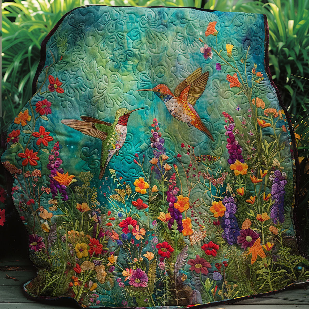 Twin Hummingbird XR2407044CL Quilt Blanket