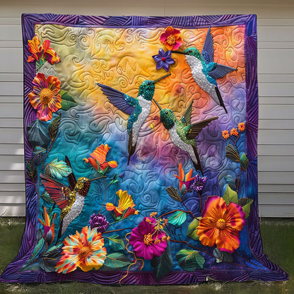 Twinkle Hummingbirds XR1008018CL Quilt Blanket