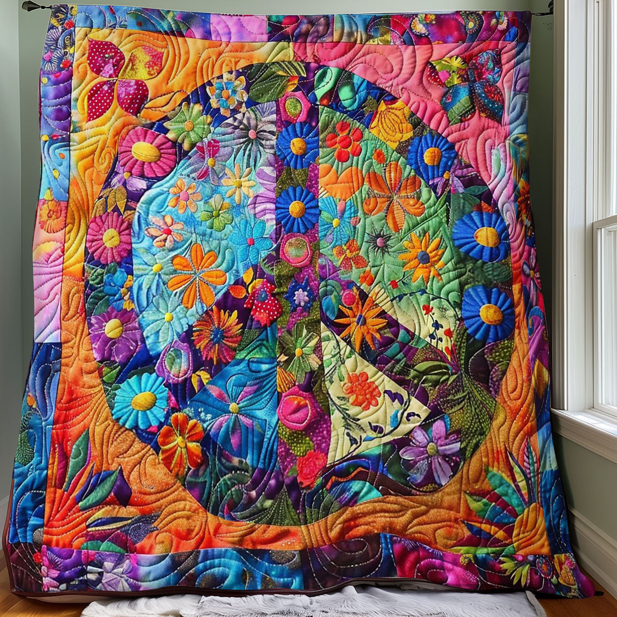 Peace Symbol WO0808007CL Quilt Blanket