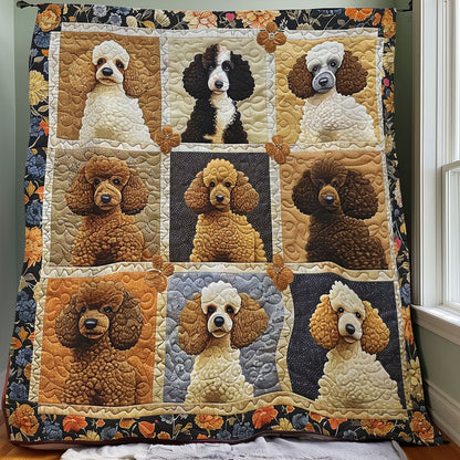 Poodle Is Gentle WO0908032CL Quilt Blanket