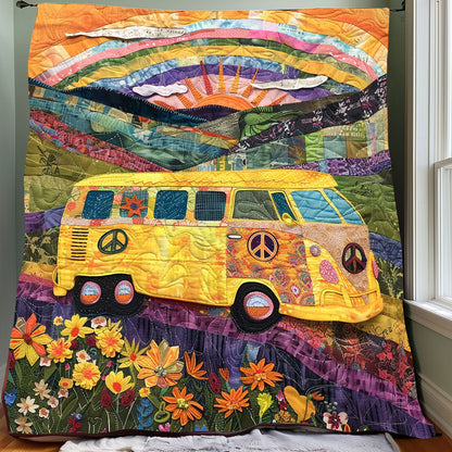 Rainbow Sky Hippie XR1908057CL Quilt Blanket