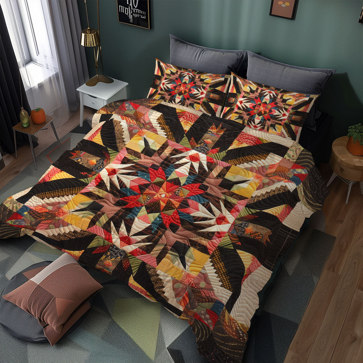 Native American XR1705003CL Quilted Bedding Set