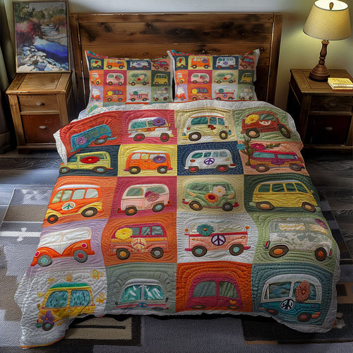 Camper Van WJ1106023CL Quilted Bedding Set