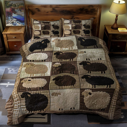 Sheep WJ1206021CL Quilted Bedding Set