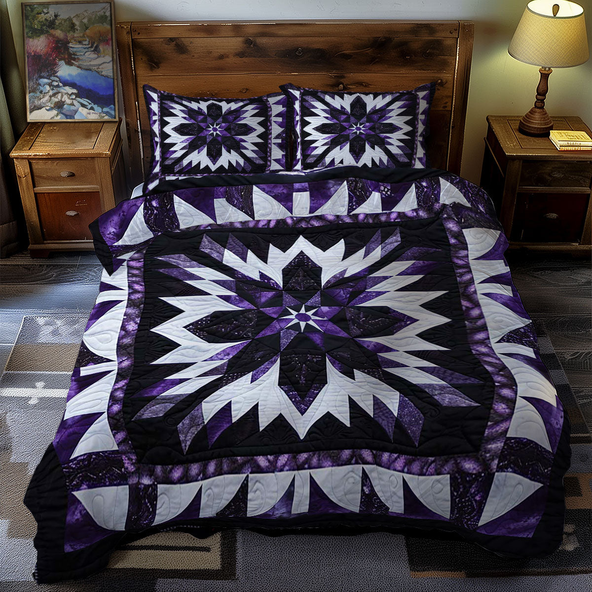Star Native American WJ1406022CL Quilted Bedding Set