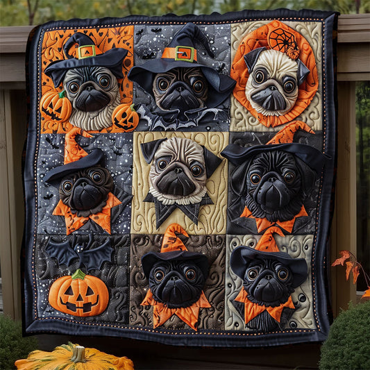 Costume Pugs XR1908027CL Quilt Blanket