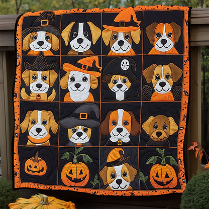 Witch Beagles Love Halloween XR1908015CL Quilt Blanket
