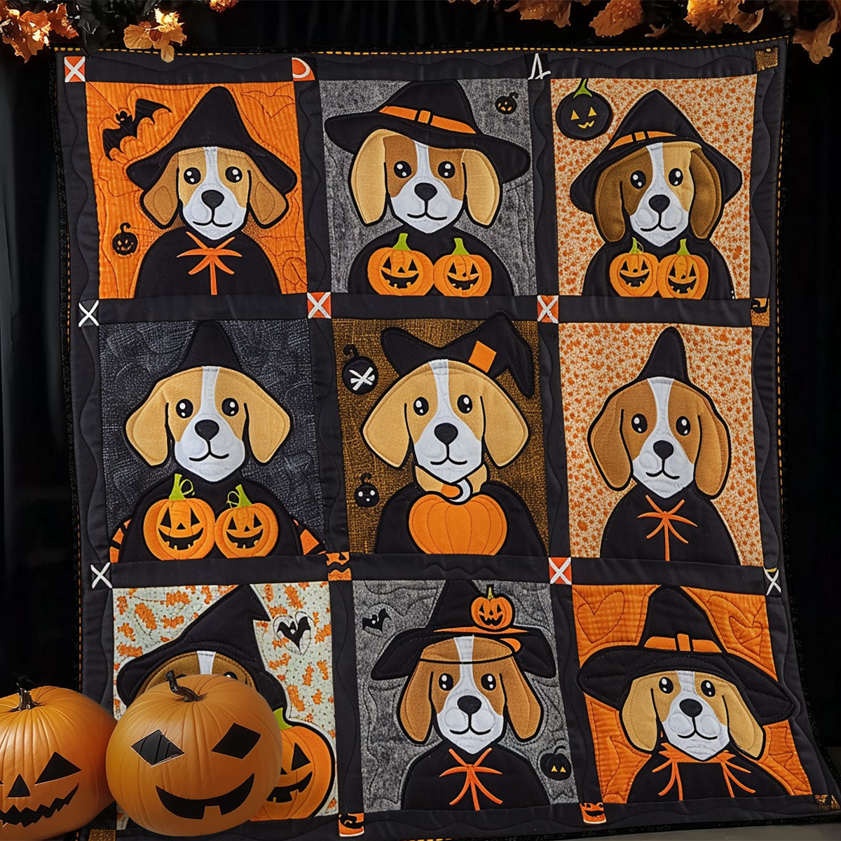 Beagle Halloween XR1908009CL Quilt Blanket