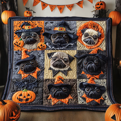 Costume Pugs XR1908027CL Quilt Blanket