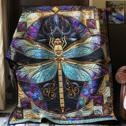 Purple Dragonfly WG2808001CL Quilt Blanket