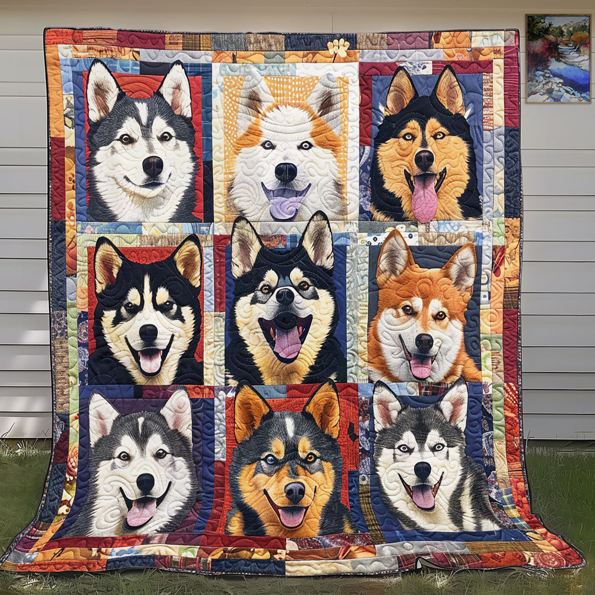 Adorable Husky SR0908019CL Quilt Blanket