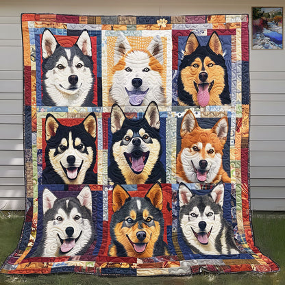 Adorable Husky SR0908019CL Quilt Blanket