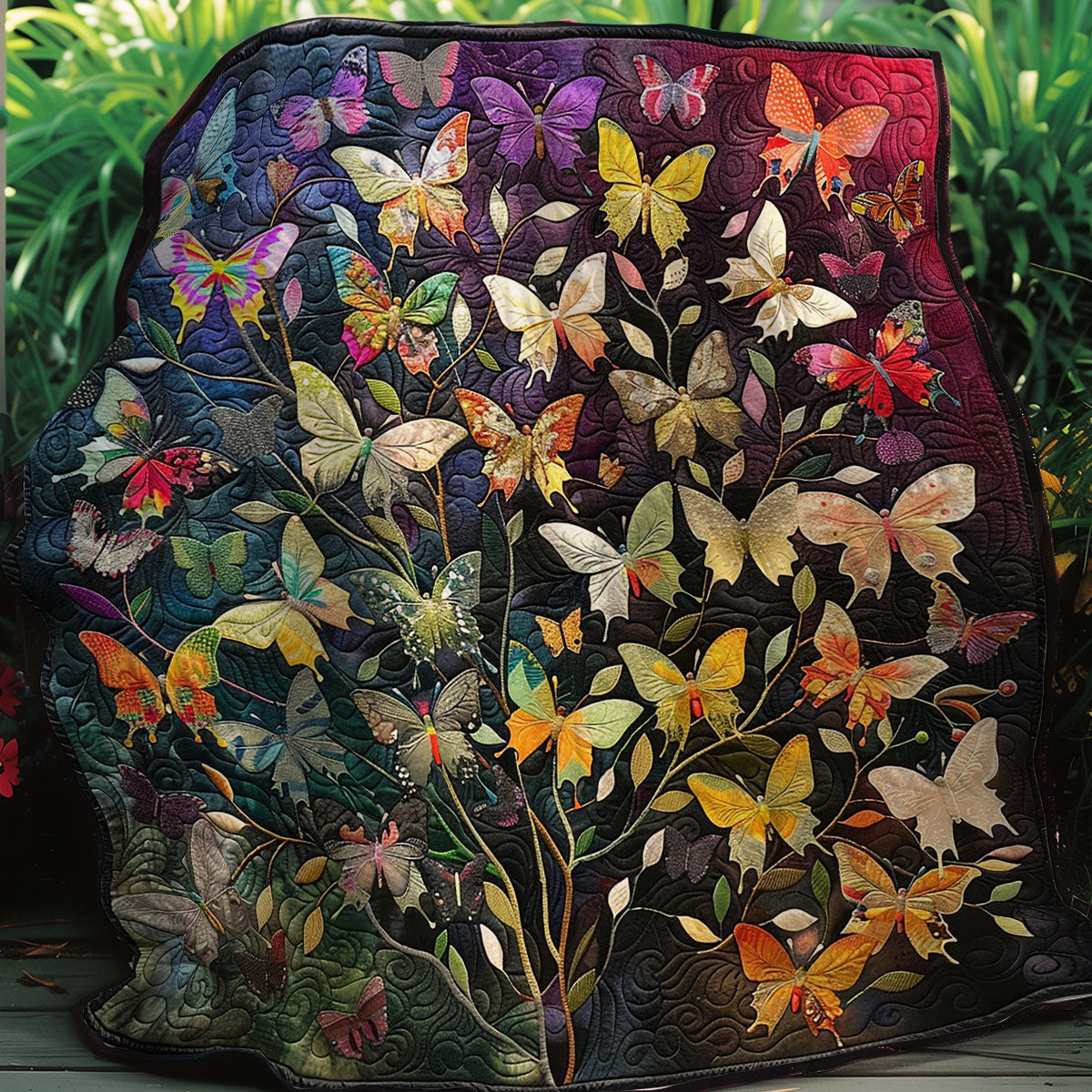 Butterflies Night WM3007001CL Quilt Blanket