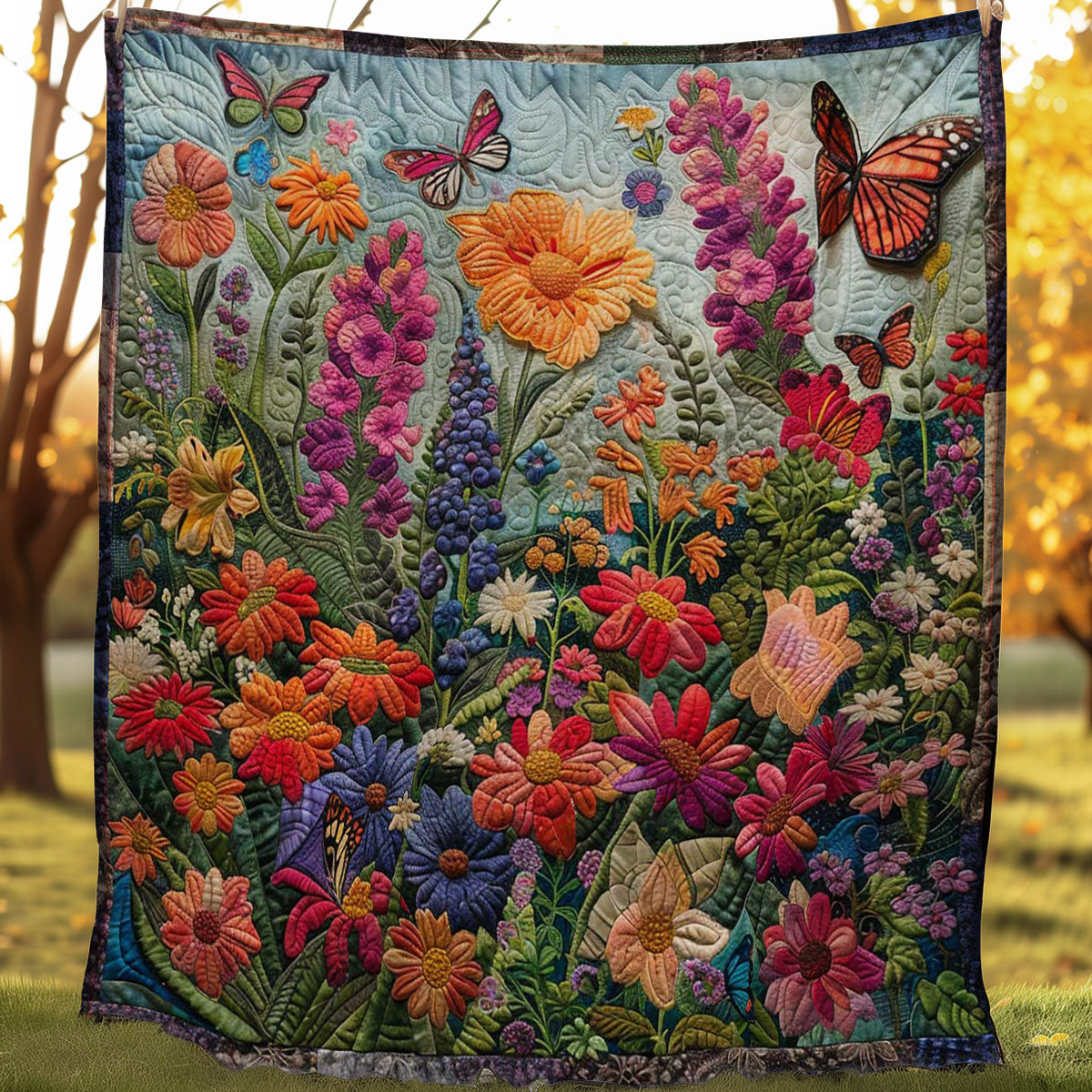 Butterfly Breeze WN2108096CL Quilt Blanket