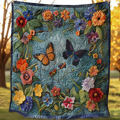Butterfly Whisper WN2108090CL Quilt Blanket