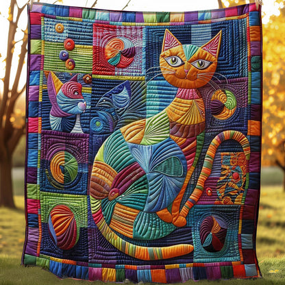 Cat & Yarn WN0908048CL Quilt Blanket