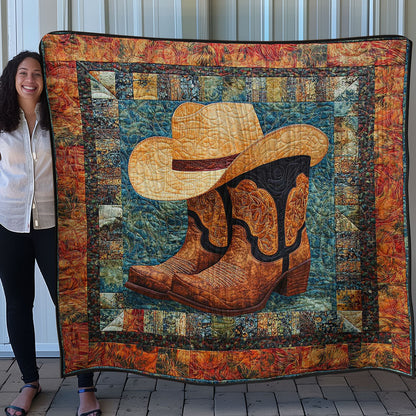 Cowboy Boots WN0208031CL Quilt Blanket
