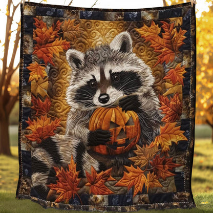 Enchanted Halloween Raccoon WN1508062CL Quilt Blanket