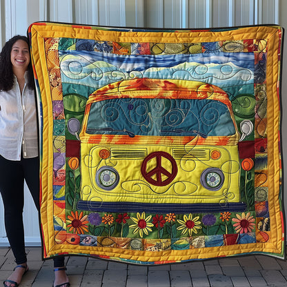 Floral Peace Van SR1408025CL Quilt Blanket