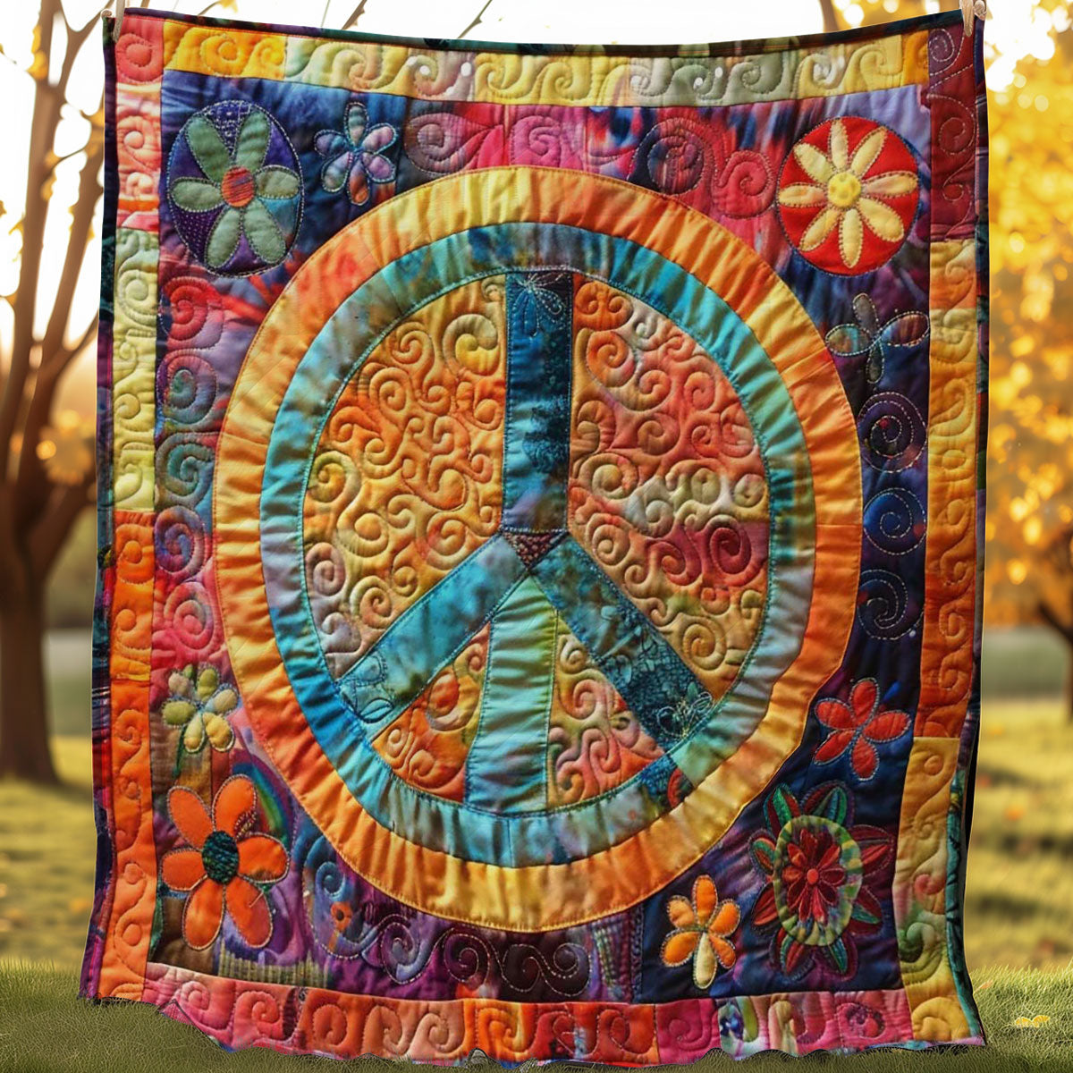 Flower Peace Comforter WN2108039CL Quilt Blanket