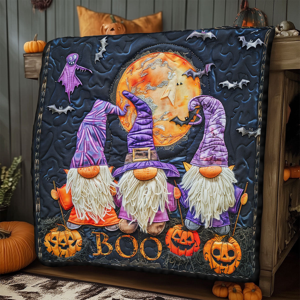 Gnomes Eve SR0908053CL Quilt Blanket