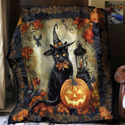 Halloween Black Cat Magic WN1908096CL Quilt Blanket