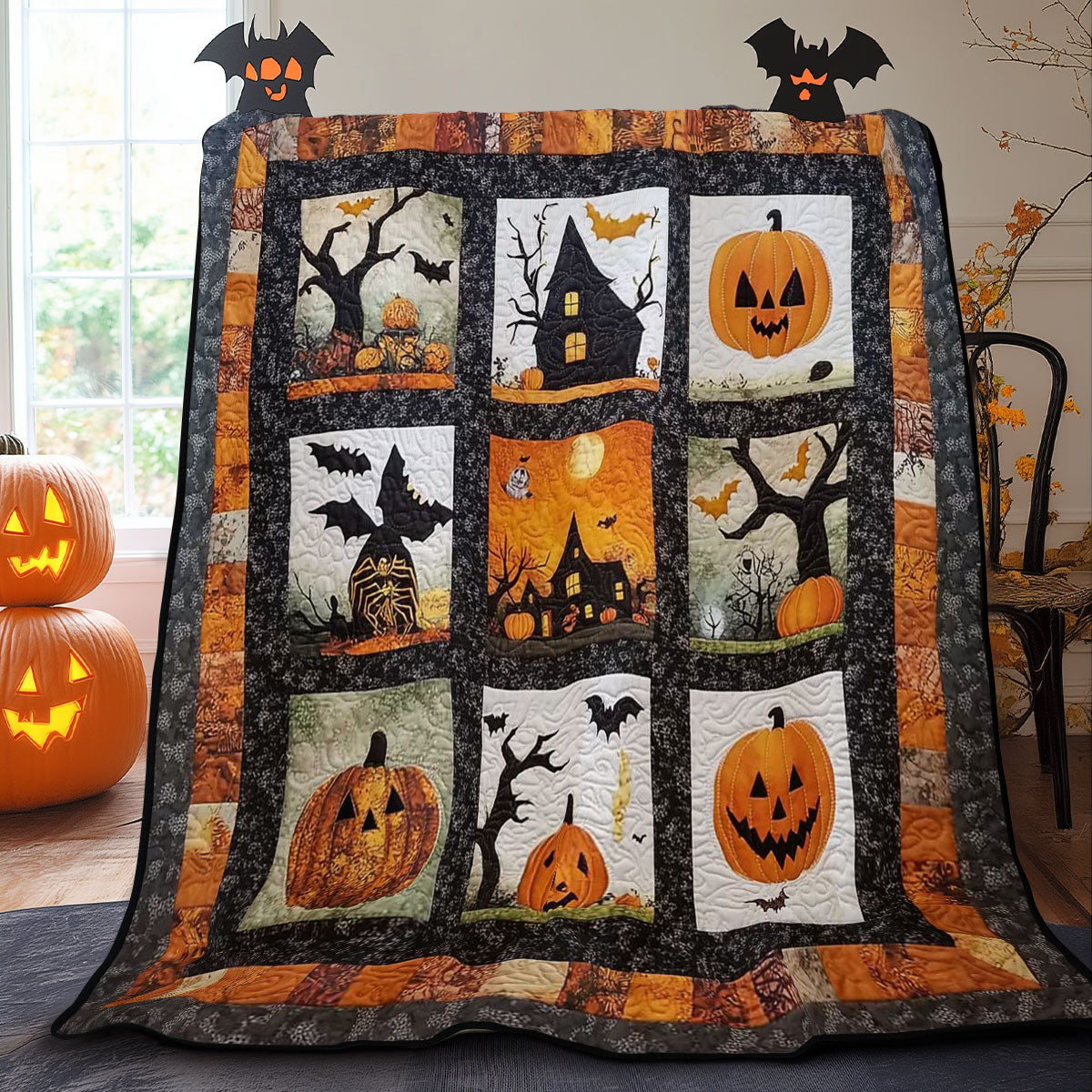 Halloween Creepy WN0608061CL Quilt Blanket