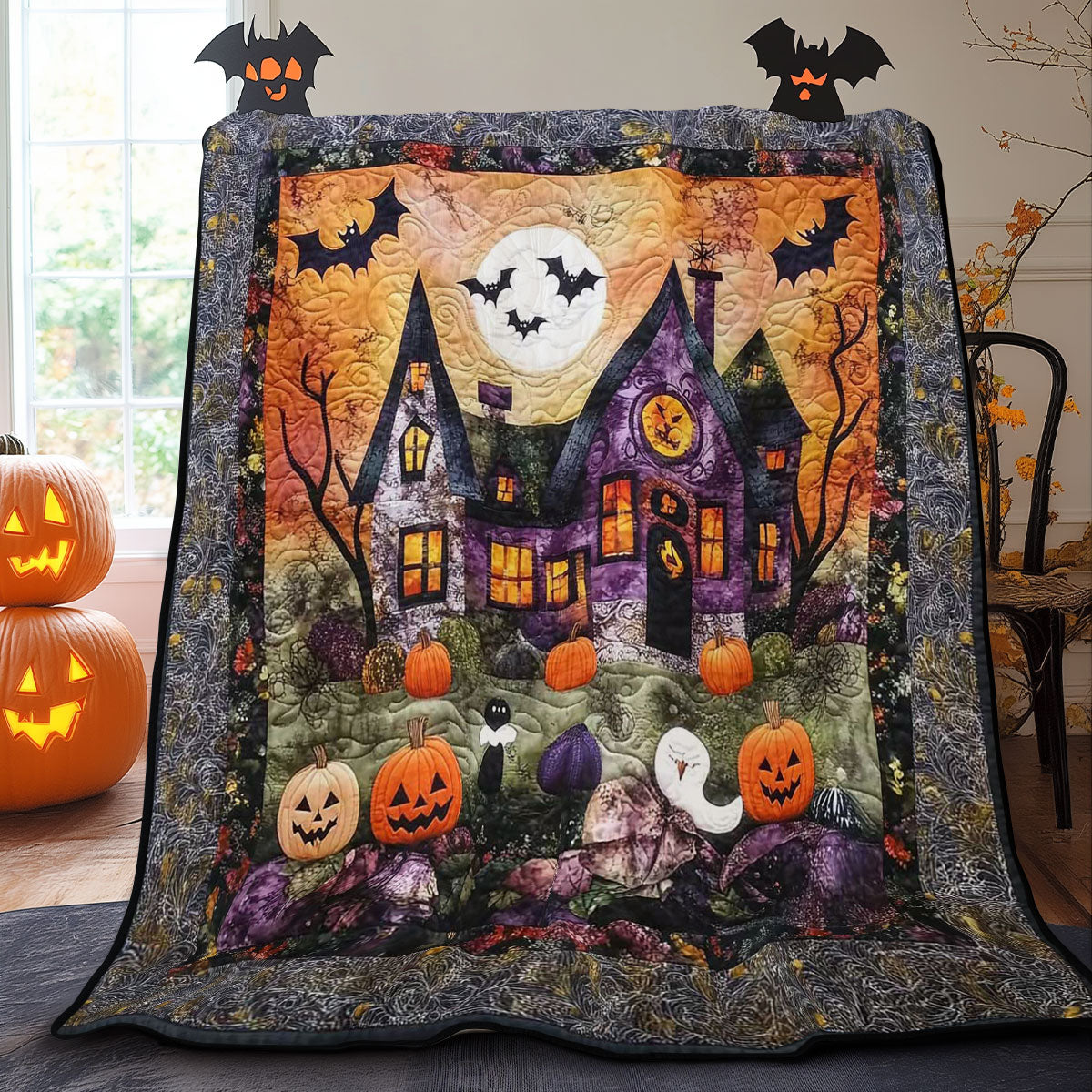 Halloween Spooky WN0608058CL Quilt Blanket