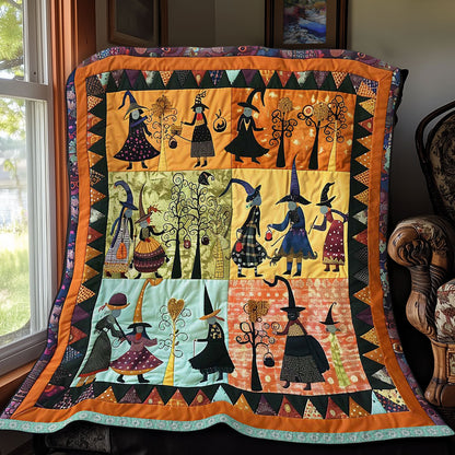 Halloween Witches' Magical Night WN3008040CL Quilt Blanket