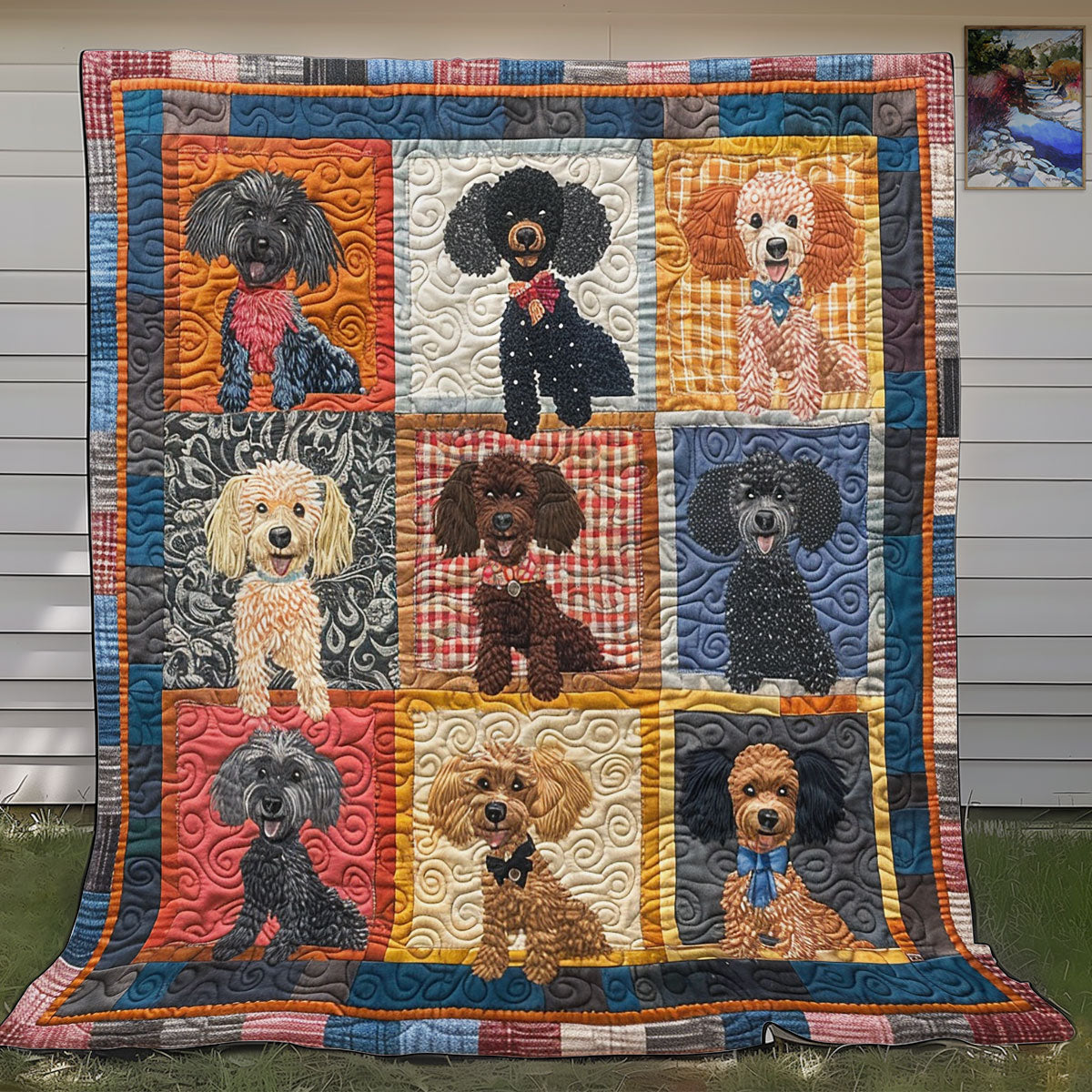 Loveable Poodle SR1008006CL Quilt Blanket