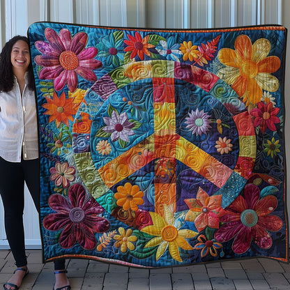 Peace And Love WN0808008CL Quilt Blanket