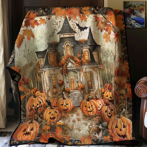 Pumpkin Haunted Haven WN1908064CL Quilt Blanket