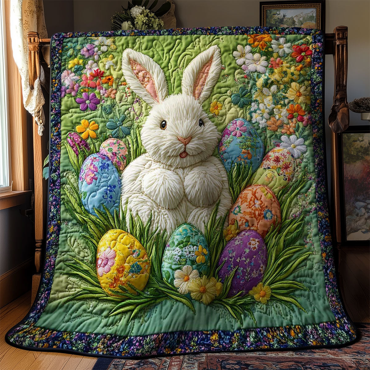 Rabbit Garden Bliss WN2001011CL Quilt Blanket