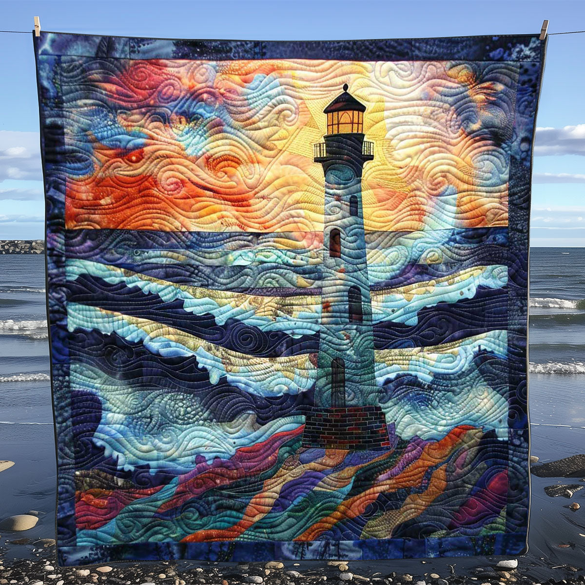 Seafarer's Beacon Throw WN1008057CL Quilt Blanket