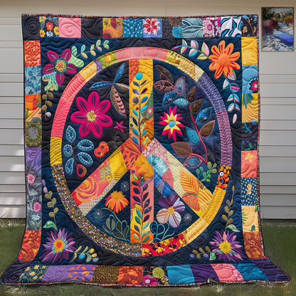 Trippy Hippie Sign SR1008033CL Quilt Blanket