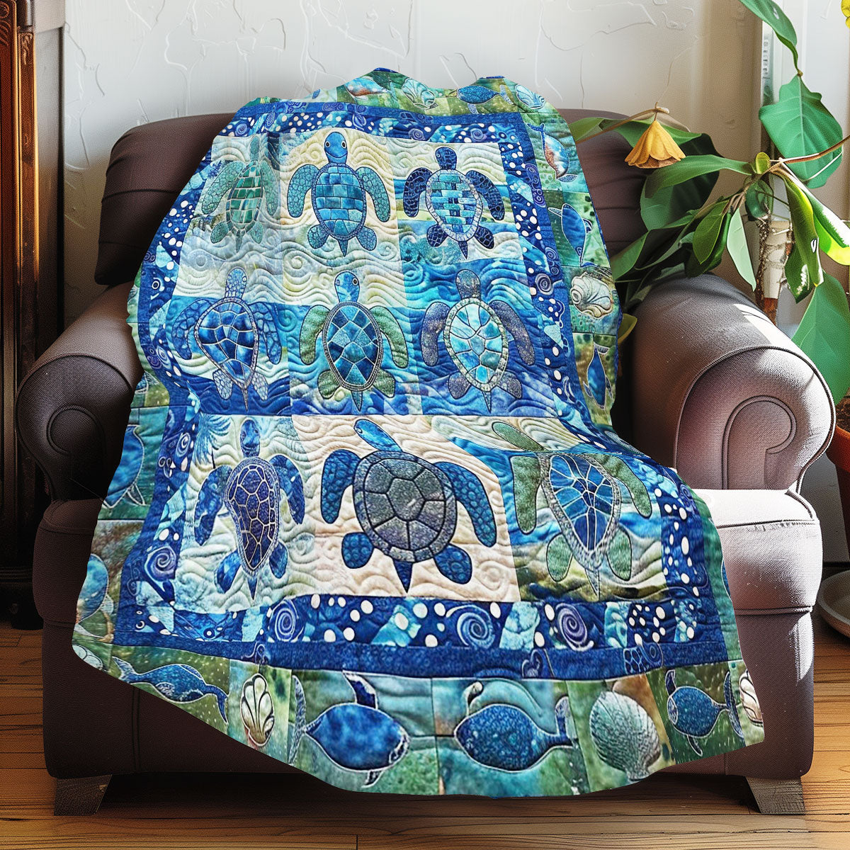 Turtles WM0808028CL Quilt Blanket
